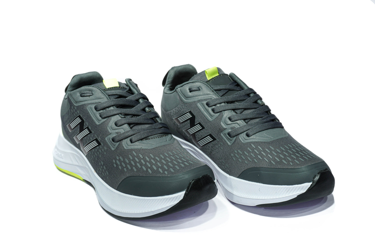 Sneaker Runnin Gris - Verde