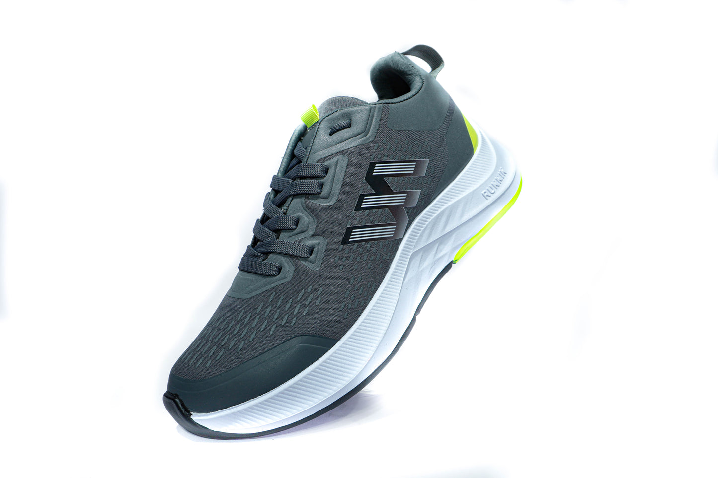 Sneaker Runnin Gris - Verde