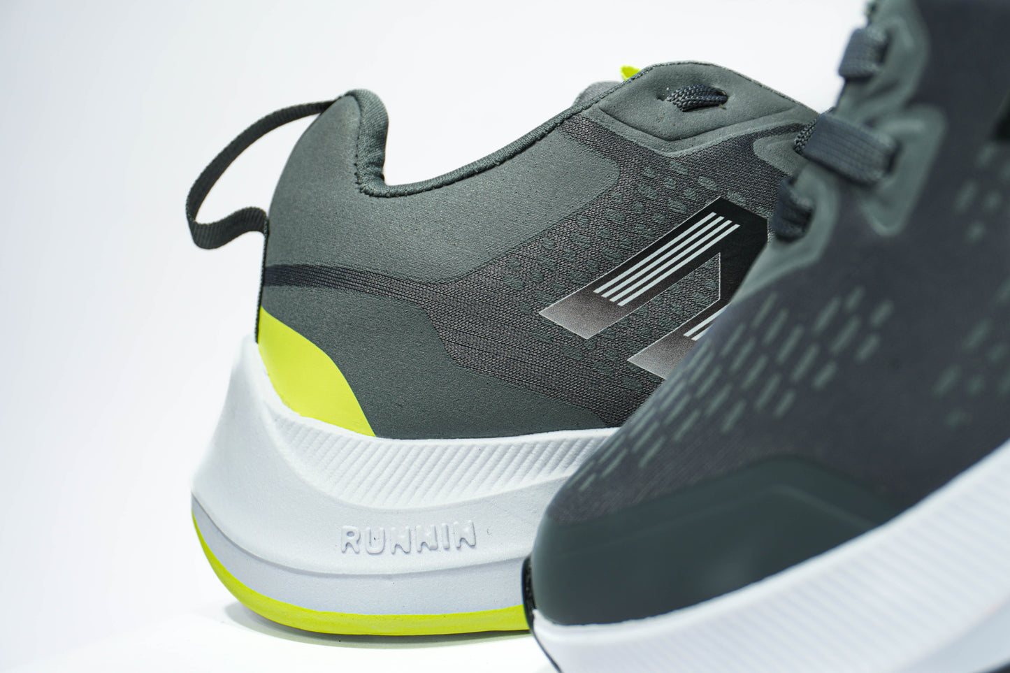 Sneaker Runnin Gris - Verde