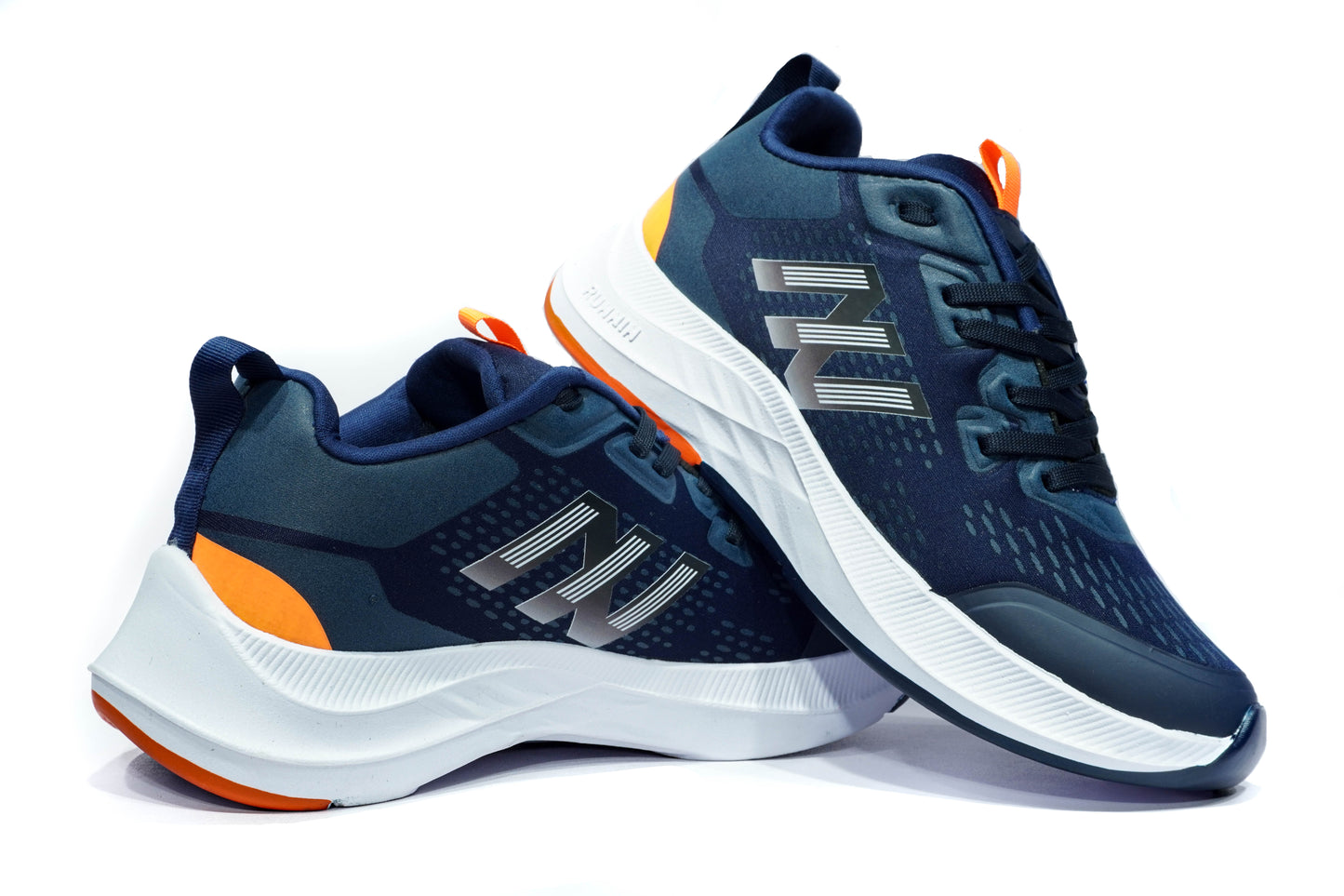 Sneaker Runnin Azul - Naranja